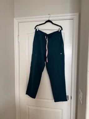 Figs Women’s Caribbean Blue Yola High Waisted 2.0 Skinny Scrub size XL petite